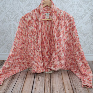 J. JILL Two Tone Shrug Sweater Cape